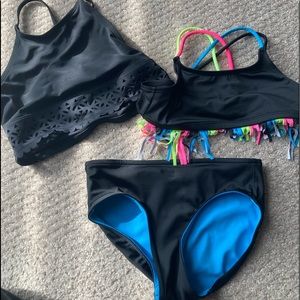 Justice girls size 8 bathing suit